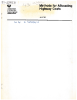 Methods for Allocating Highway Costs