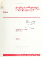 Algorithms and Parametric Studies for Assessing Effects of TwoPoint Contact