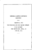 Interstate Commerce Commision Report of the Accident  Investigation Occuring on the CHESAPEAKE AND OHIO RAILWAY WHITE CLOUD MICH