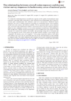 The Relationship between Aircraft Noise Exposure and DayUse Visitor Survey Responses in Backcountry Areas of National Parks