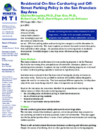 Residential onsite carsharing and offstreet parking policy in the San Francisco Bay area research brief