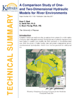 A comparison study of oneand twodimensional hydraulic models for river environments  technical summary