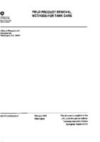 Field Product Removal Methods for Tank Cars