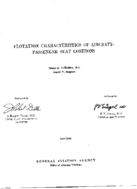 Flotation characteristics of aircraft passenger seat cushions