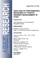 Analysis of Performance Measures of Traffic Incident Management in Utah
