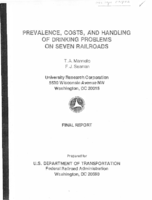 Prevalence Costs and Handling of Drinking Problems on Seven Railroads
