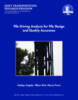 Pile Driving Analysis for Pile Design and Quality Assurance