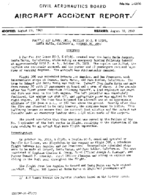 Investigation of Aircraft Accident PACIFIC AIRLINES SANTA MARIA CALIFORNIA 19591026