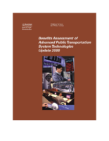 Benefits Assessment of Advanced Public Transportation System Technologies Update 2000