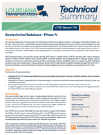 Geotechnical Database  Phase IV Summary