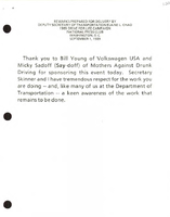 Deputy Secretary of Transportation Elaine Chao Speeches September 1989