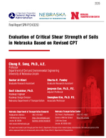 Evaluation of Critical Shear Strength of Soils in Nebraska Based on Revised CPT