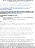 Across Early Policy and Market Contexts Women and Men Show Similar Interest in Electric Vehicles supporting datasets