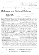 Highways and National Defense