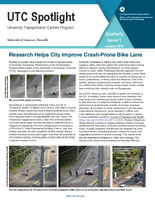 Research Helps City Improve CrashProne Bike Lane