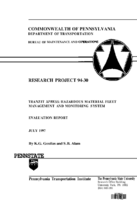 Tranzit XPress Hazardous Material Fleet Management and Monitoring System Evaluation Report