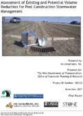 Assessment of Existing and Potential Volume Reduction for Post Construction Stormwater Management