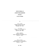 Effectiveness of antistripping additives  volume II