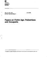 Papers on victim age  pedestrians and occupants