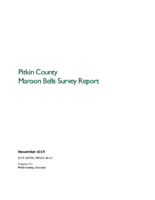 Pitkin County Maroon Bells Survey Report