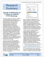 Design Coefficients of Friction for MoDOT PTFE Bearings Brief