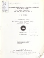 Performance Characteristics of Automotive Engines in the United States Third Series  Report No 9 1978 Ford 300 CID 49 Liters 1V