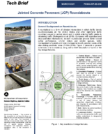 Jointed Concrete Pavement JCP Roundabouts tech brief