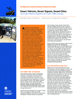 Smart Vehicles Smart Signals Smart Cities  How Cyber Physical Systems Can Foster Traffic Synergy  fact sheet