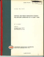 Sorting and Train Formation Schemes for Efficient Operation of a Hump Yard