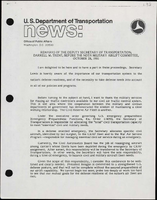 Remarks of the Deputy Secretary of Transportation Darrell M Trent Before the NDTA Military Aircraft Committee