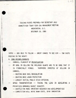 Talking Points Prepared for Secretary Dole GannettUSA Today Year End Management Meeting