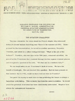 Speeches by Federal Aviation Administration Administrator William F McKee 19681969