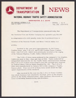 NHTSA News Releases MayJune 1971
