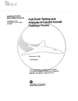 FullScale Testing and Analysis of Curved Aircraft Fuselage Panels