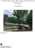 FHWA Renewable Energy in Highway Rights of Way Peer Exchange July 1112 2017 Cambridge MA Summary Report