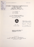 Performance Characteristics of Automotive Engines in the United States  First Series  Report No 16  1975 Volvo 121 CID 20 Liters FI