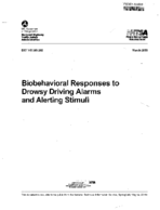 Biobehavioral Responses to Drowsy Driving Alarms and Alerting Stimuli