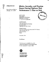 Blinks Saccades and Fixation Pauses during Vigilance Task Performance I Time on Task