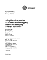 A Rapid and Inexpensive PCRBased STR Genotyping Method for Identifying Forensic Specimens