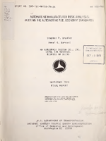 Automotive manufacturer risk analysis  meeting the automotive fuel economy standards  final report