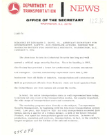 Assistant Secretary of Transportation for Environment Safety and Consumer Affairs Benjamin O Davis Speeches 19741975
