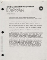 Transcribed Statement of US Secretary of Transportation Neil Goldschmidt Congressional Aides