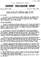 Investigation of Aircraft Accident EASTERN AIRLINES HUNTINGTON WEST VIRGINIA 19560115