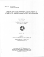 Update of aircraft profile data for the Integrated Noise Model computer program vol 2  appendix A aircraft takeoff and landing profiles
