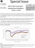 Special Issue  Weekly Traffic Volume Report Interstate Travel for Week No 1