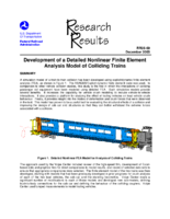 Development of a Detailed Nonlinear Finite Element Analysis Model of Colliding Trains