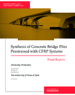 Synthesis of concrete bridge piles prestressed with CFRP systems