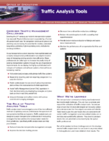 Traffic Analysis Tools Corridor Traffic Management Challenges