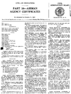 Part 50 Airman Agency Certificates