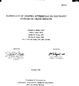 Pathology of trauma attributed to restraint systems in crash impacts